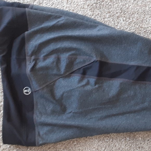 Lands End Gray Cropped Leggings size 1x - Picture 5 of 7
